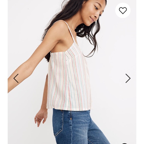 NWT Madewell Button-Front Cami Tank Sz XS - Picture 2 of 7